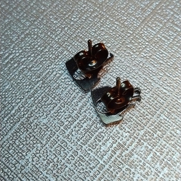 Disney Titanium Black Mickey and Magic Kingdom Small Stud with Back - Picture 3 of 5